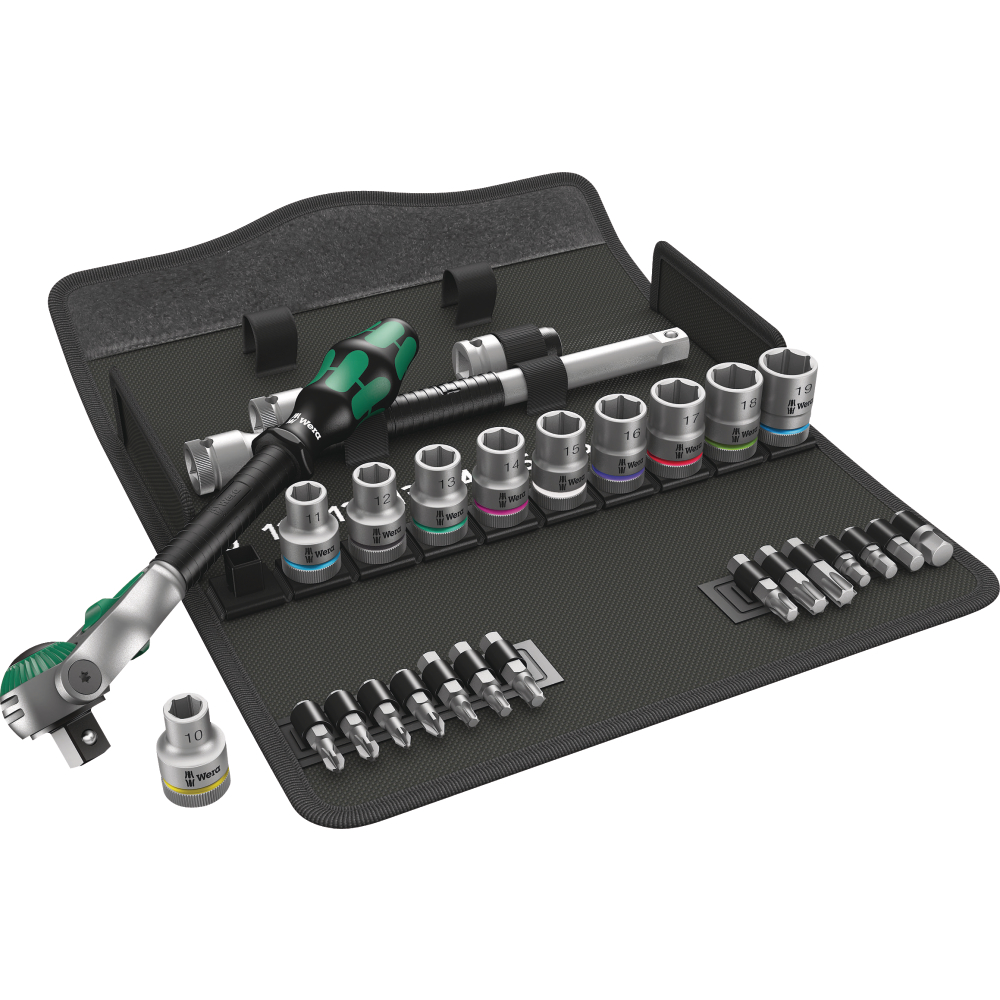 Wera Steckschlüssel-Garnitur 1/2", Zyklop Speed, Nr. 8100 SC 6 28-tlg.