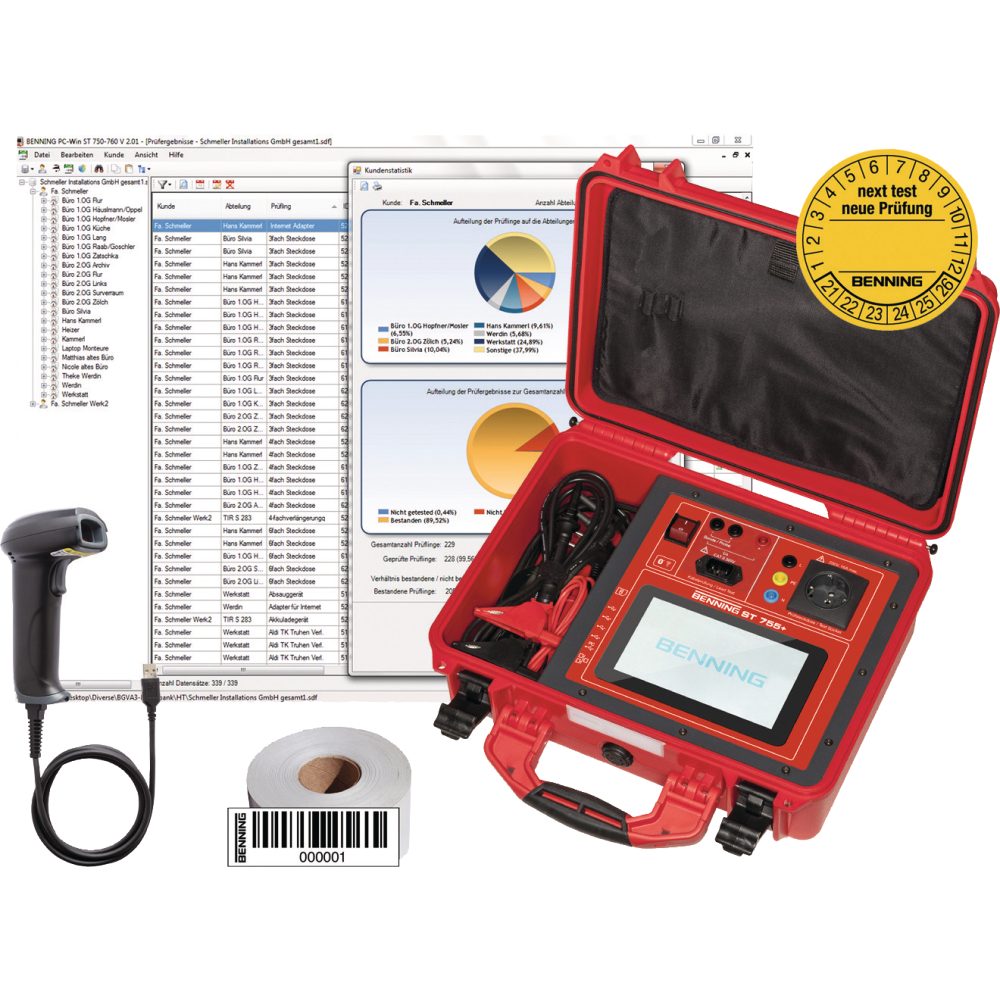 Gerätetester ST 755+SET BENNING