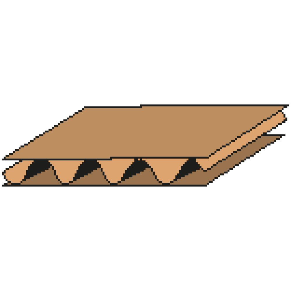 Karton 1-wellig,VE25, 100x100x1000mm, A0,Q.1.2