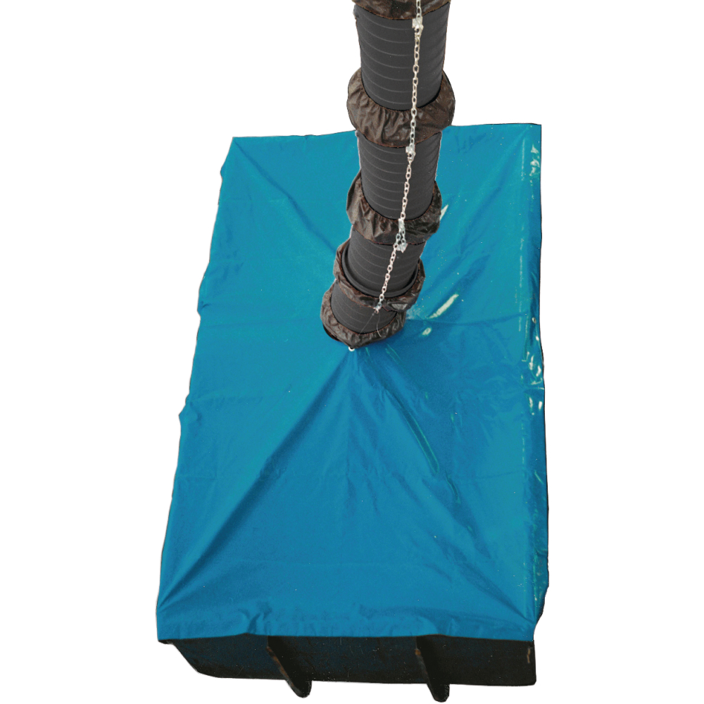 Container Abdeckplane mit Öffnung