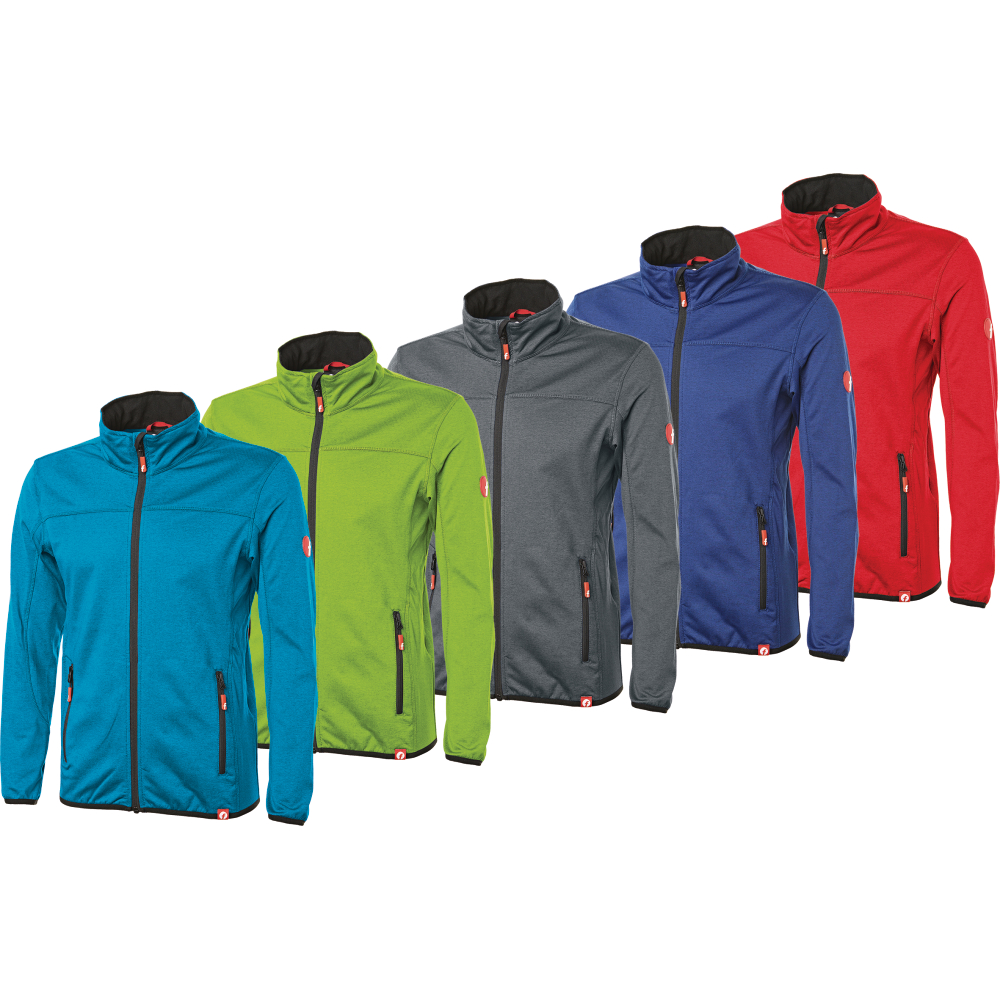 Fortis Elements Tech-Fleecejacke grau/schwarz meliert Größe XL