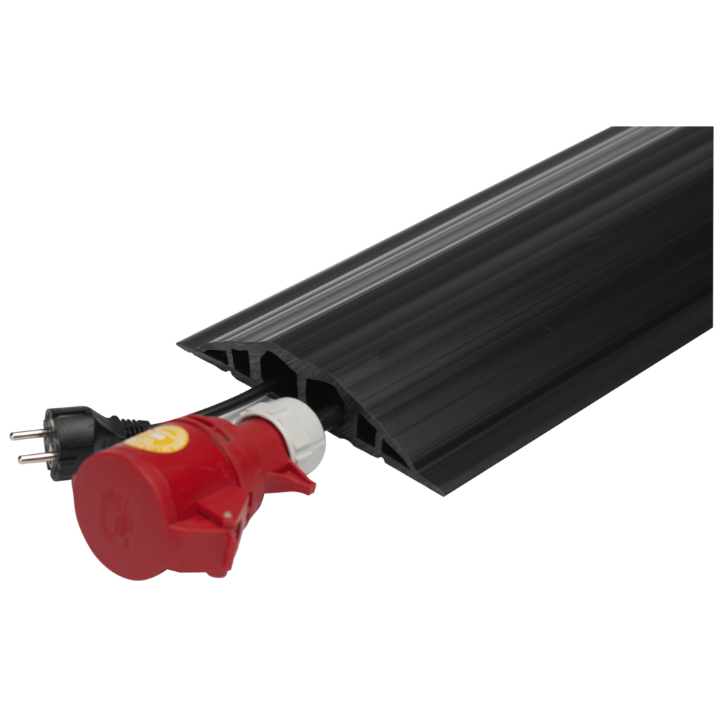 Industriekabelbrücke Ku 200x1500 mm Schwarz