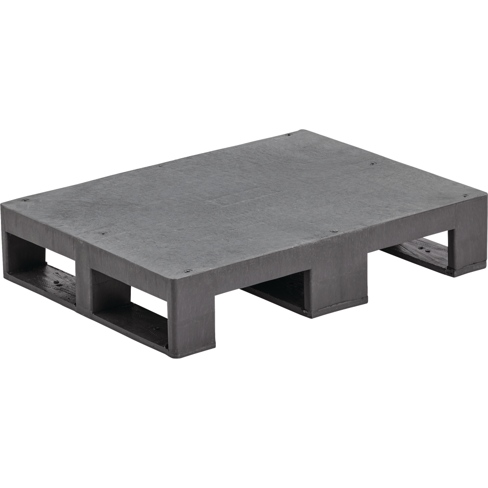 Kst.-Halbpalette,geschl. 800x600x150mm glattes Deck