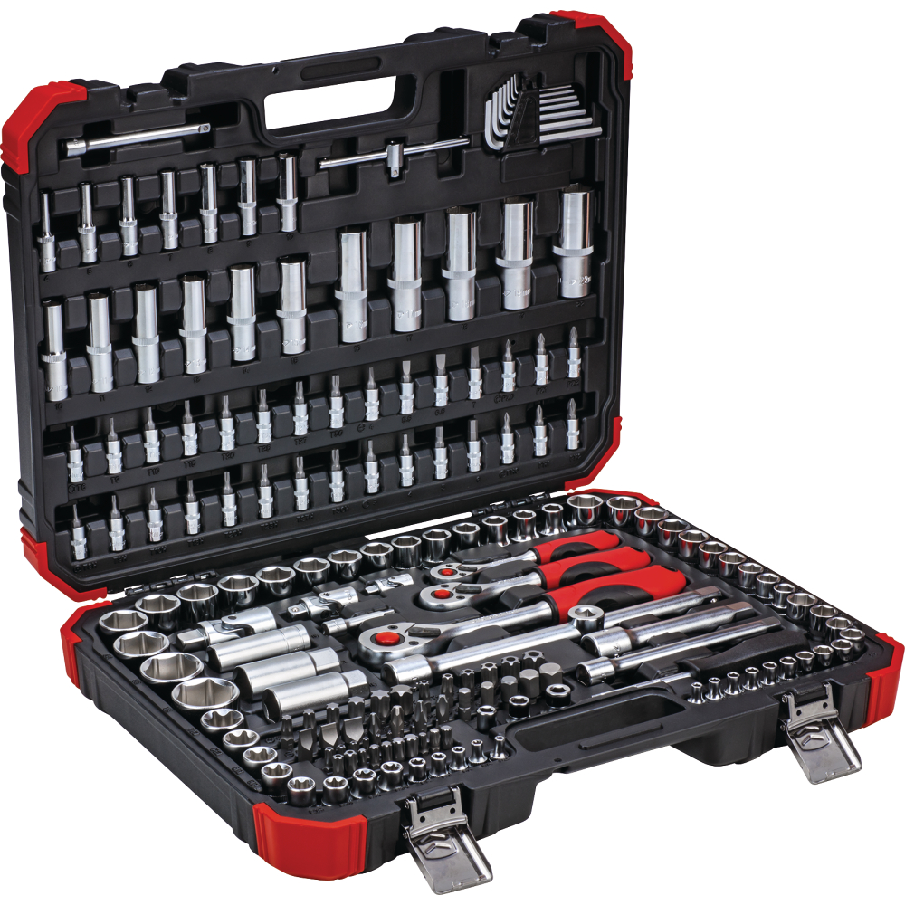 GEDORE Steckschlüsselsatz 172tlg 1/4"+3/8"+1/2" Antrieb red