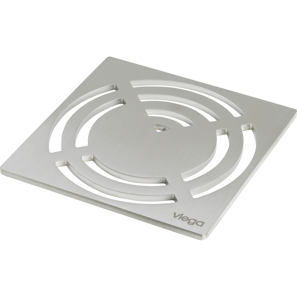 Viega Rost 4929.3 in 150x150mm Edelstahl matt-vernickelt