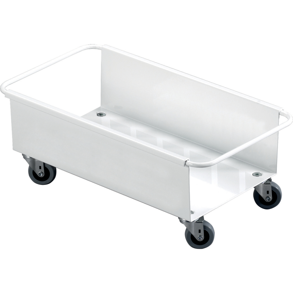 Fahrwagen, weiß f. Wertstoffsammler 60l