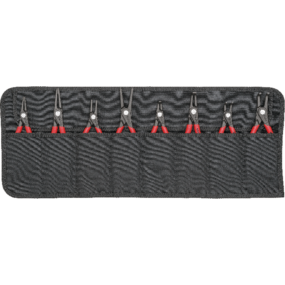 KNIPEX Sicherungsringzangen-Satz Präzision in Rolltasche 8-teilig