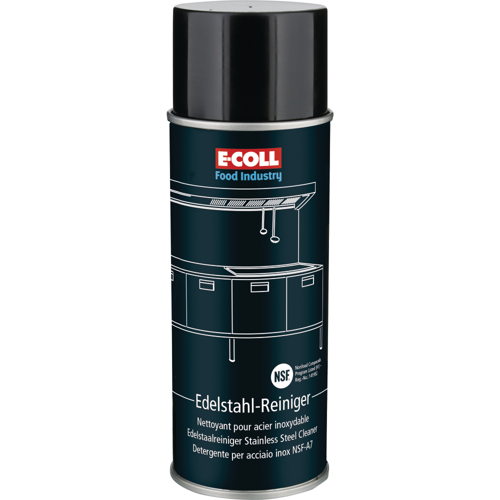 E-COLL Edelstahlreiniger NSF-A7 Sprühdose 400ml