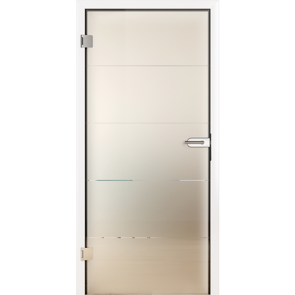 Ganzglastür ESG-Clear GS330 Motiv klar GrooveGlass