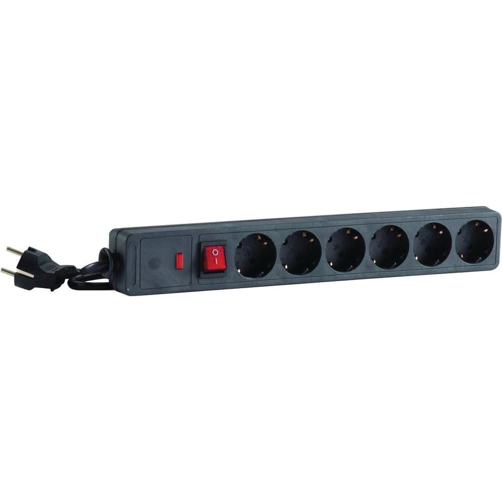Steckdosenleiste IP20 1,4m 6-fach H05VV-F3G1,0