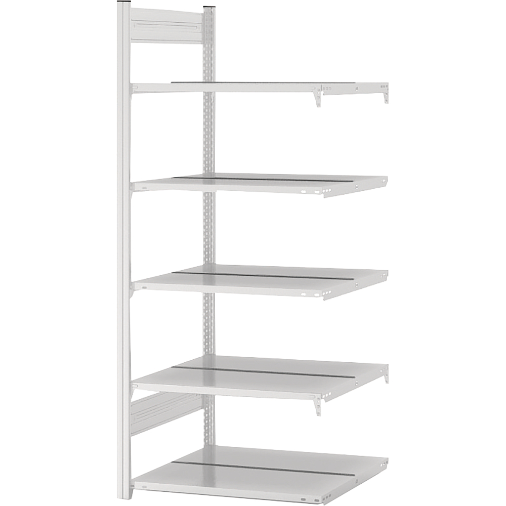 Anbauregal zerlegt HKA 20610 DA, 6 Böden 2000x600x1000mm lichtgrau