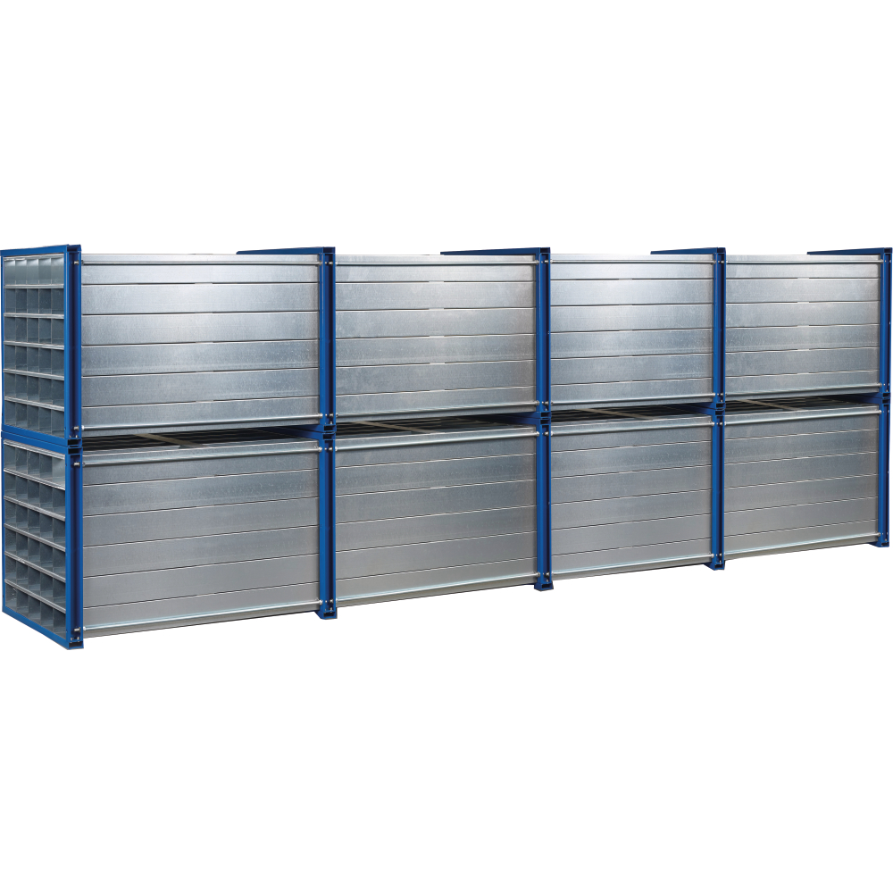 Wabenregal RWR-30/6 1000x1000x6000 30 Fächer RAL 5010