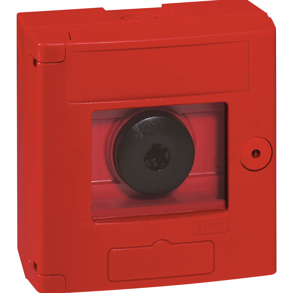 Legrand Sicherheitskasten rot mit Taster 1s 1ö