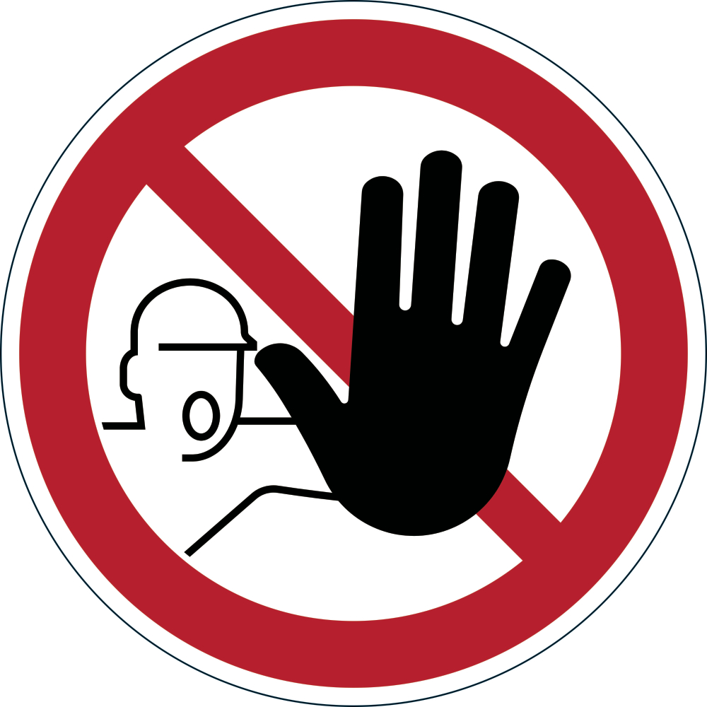 Symbol Zutritt verboten