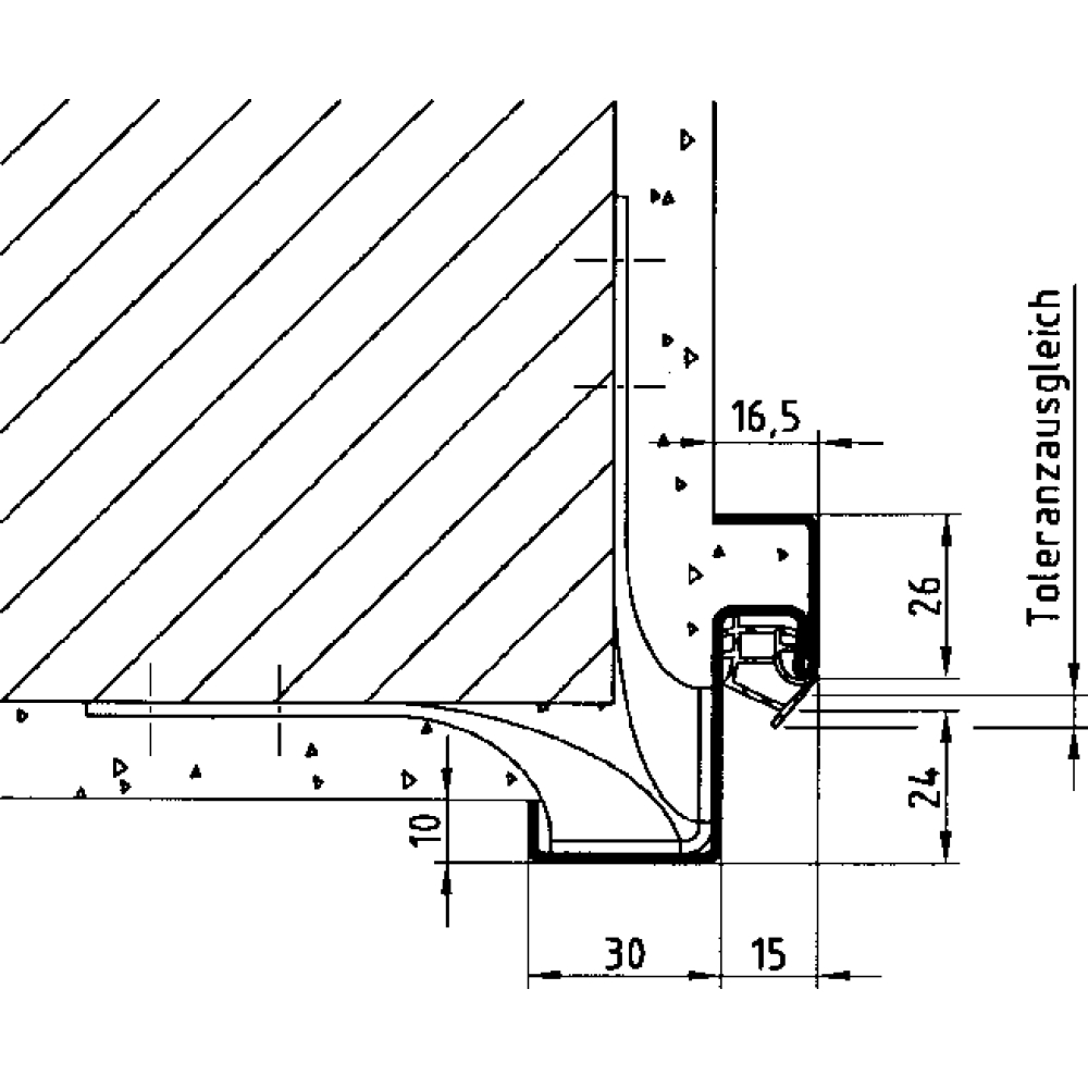 Stahl-Eckzargen H=2000 mm