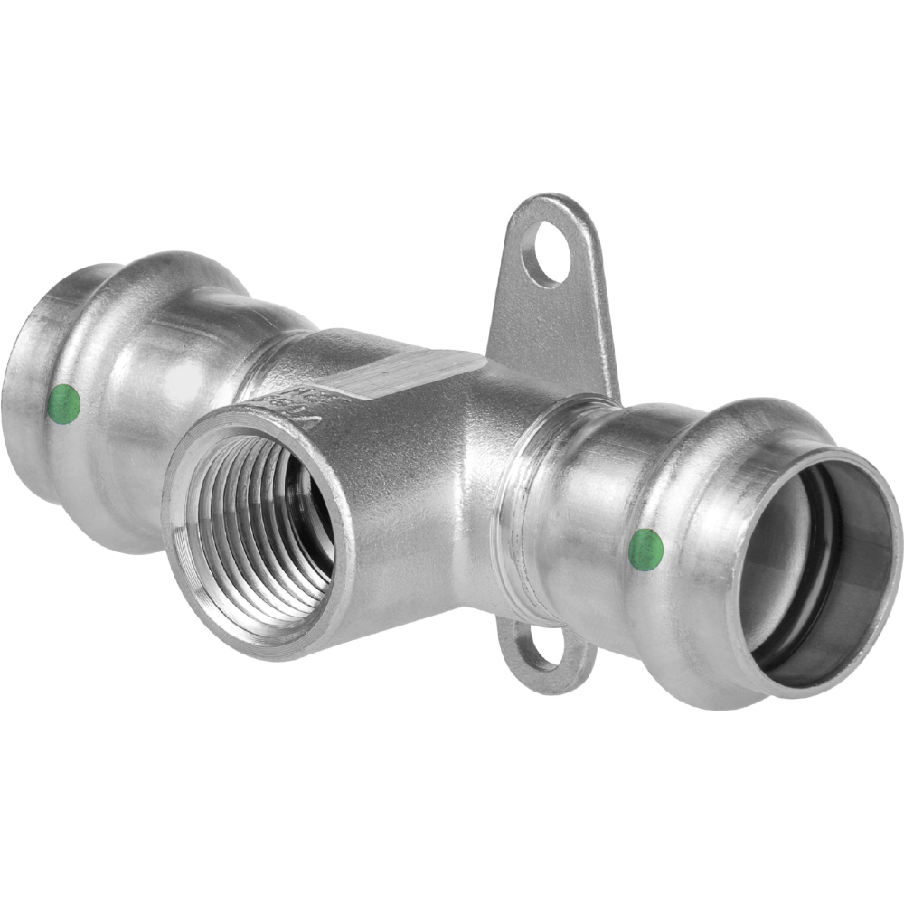 Wandscheiben-T-Stück SC Sanpress Inox 2317.3