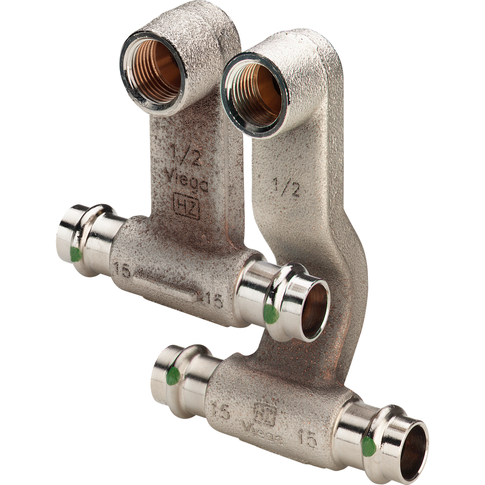 Viega Anschlussset SC Profipress Therm 2273.1 in 15mm x G1/2 x 15mm Rg verni.