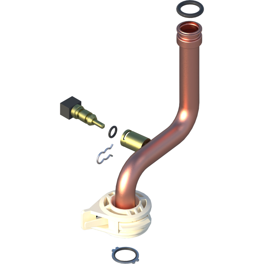 BOSCH Ersatzteil TTNR: 8716766618 Rücklaufrohr C6 COIL