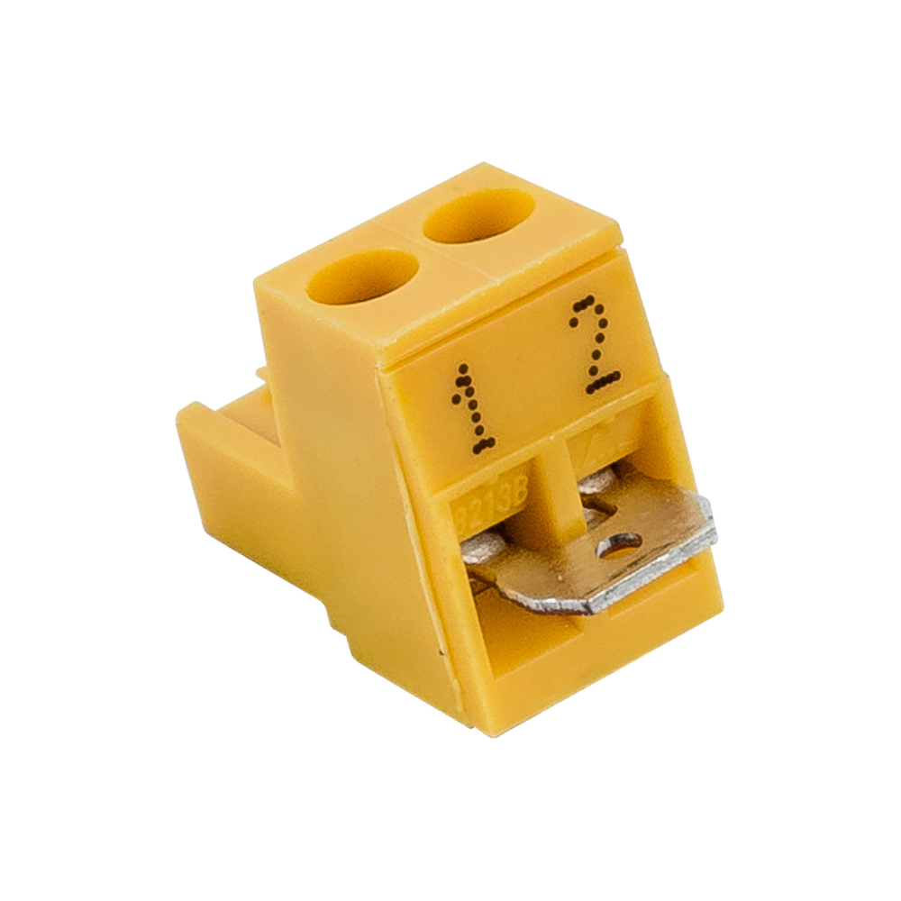 Wolf Gegenstecker gelb 2-polig mit Brücke, für WRS