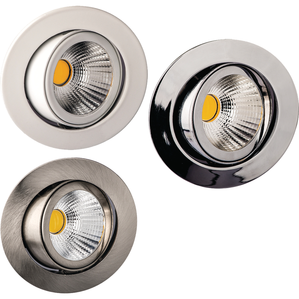LED-Einbaustrahler TALU 8 W rund alt