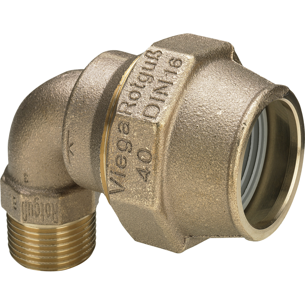 Viega Winkelverschraubung Maxiplex 9021 in 40mmxR1 1/2 Rotguss