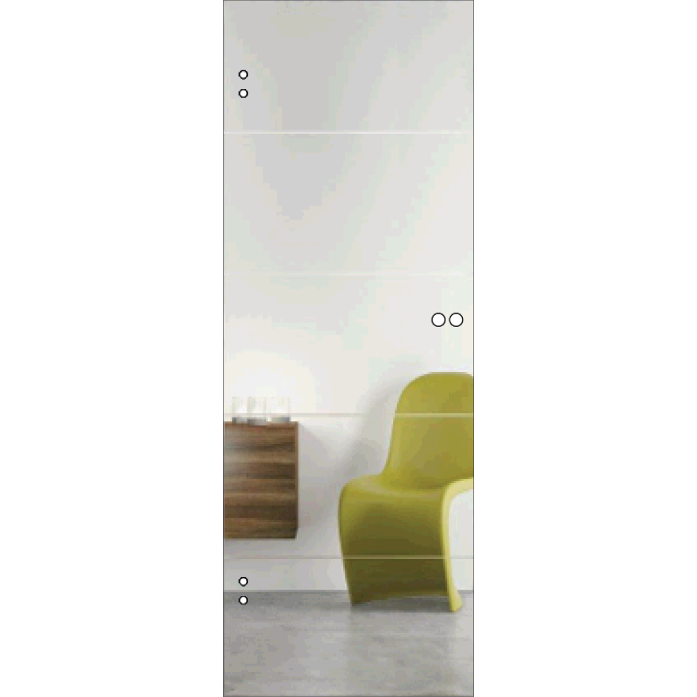 Ganzglastür ESG GD035 Motiv matt GrooveGlass