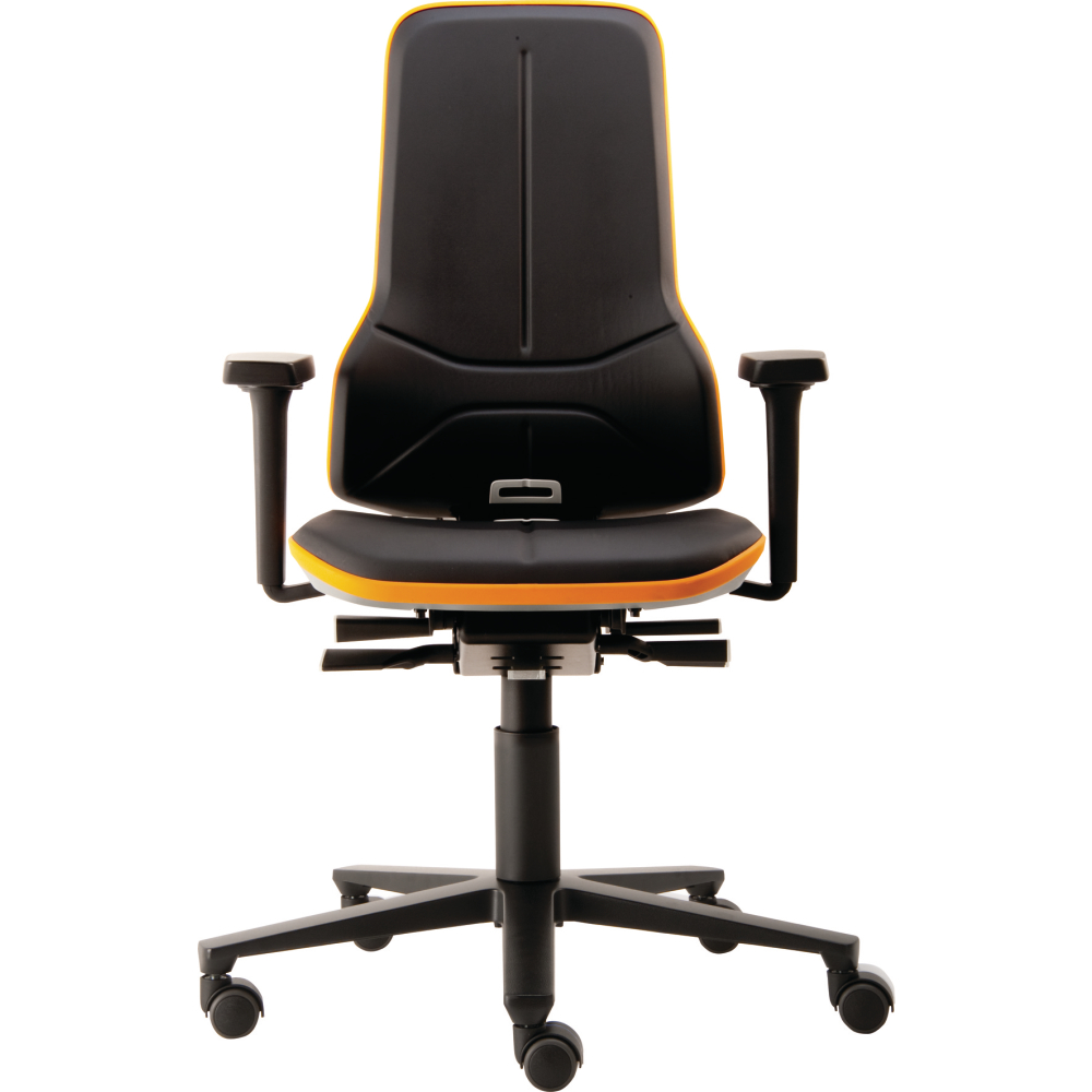Basisstuhl NEON grau mit Rollen