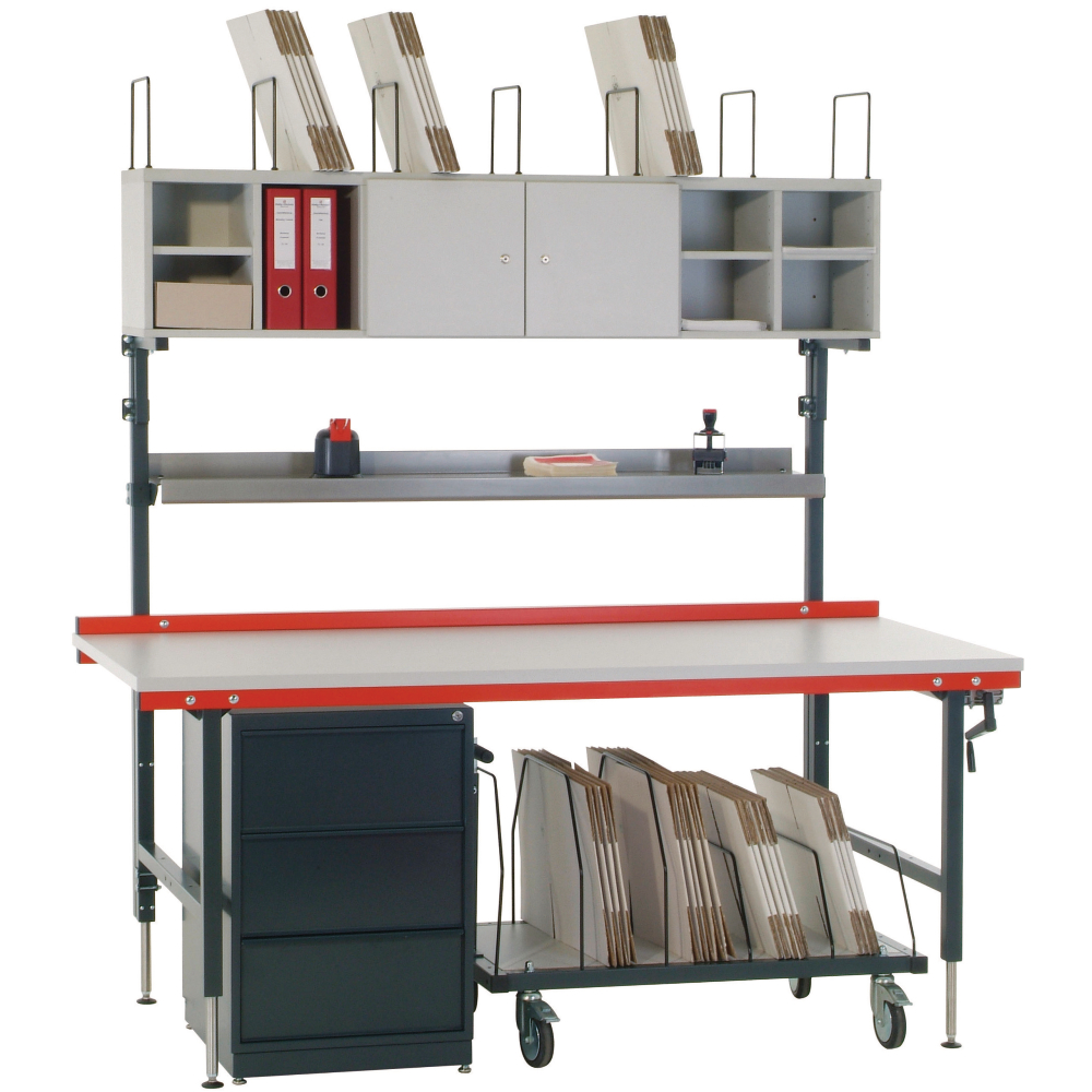 Regalsystem f. Packtische 1762x243x330mm
