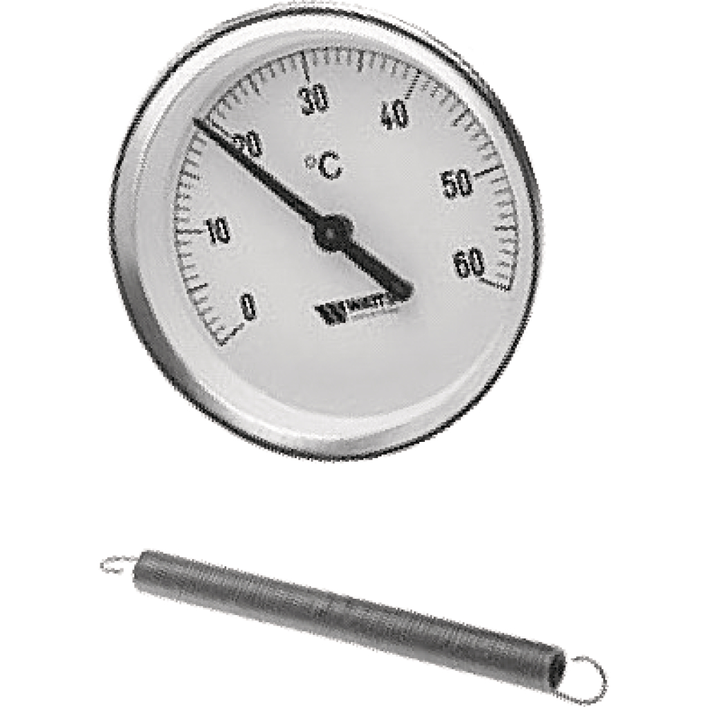 Anlegethermometer 0-120 Grad, d=63mm