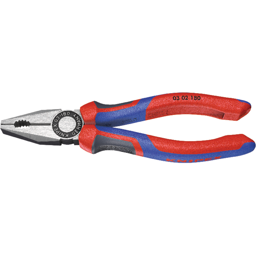 Knipex Kombinationszange poliert mit Mehrkomponenten-Griffen 200mm