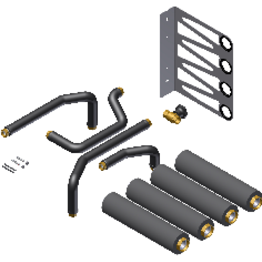 Wolf Verrohrungsset für FWS-2-80 Cascade