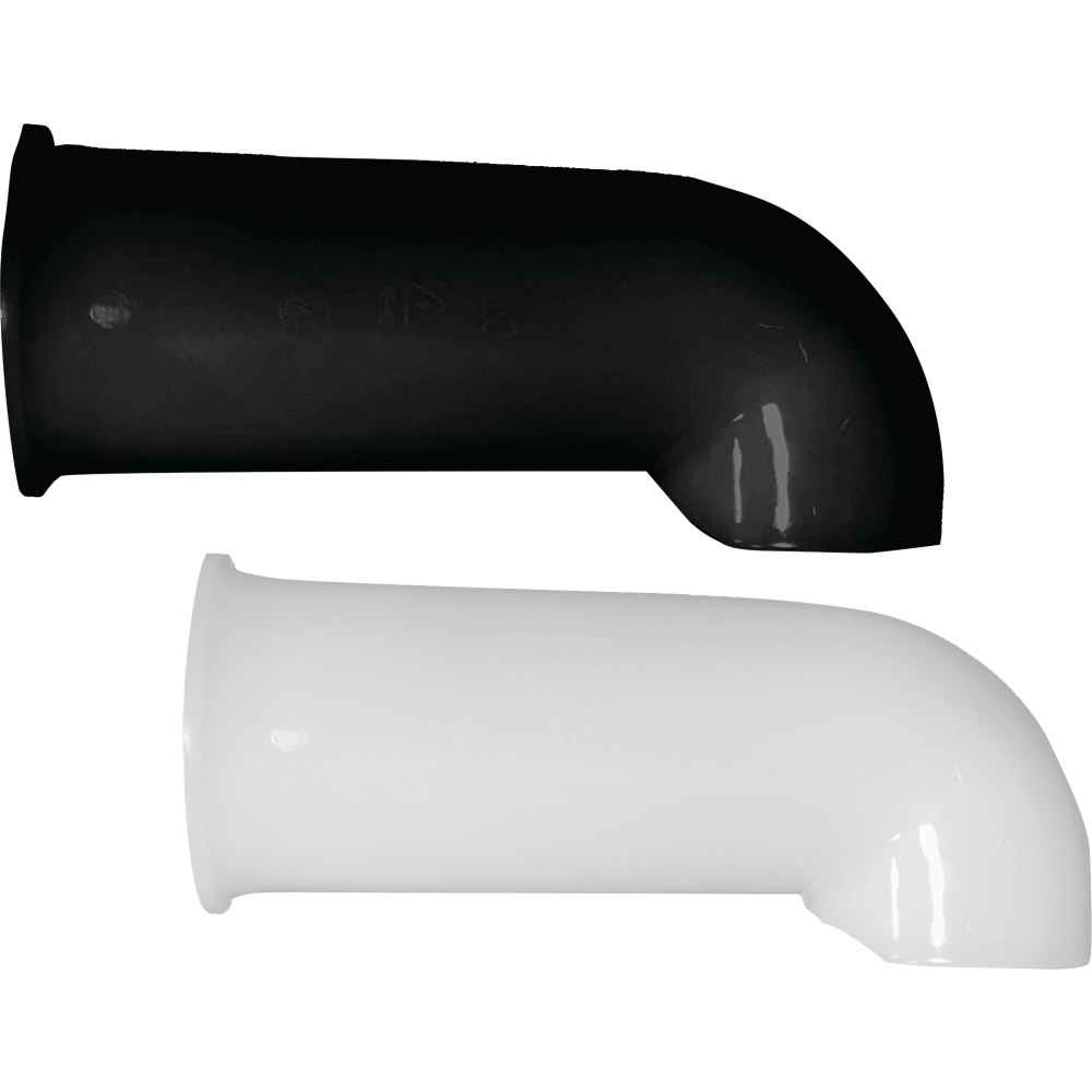 IBC Auslaufbogen PP, schwarz 0 0