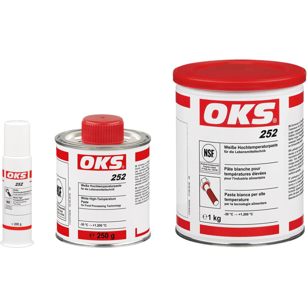 OKS® 252 Weiße Hochtemperaturpaste 250 g Pinseldose