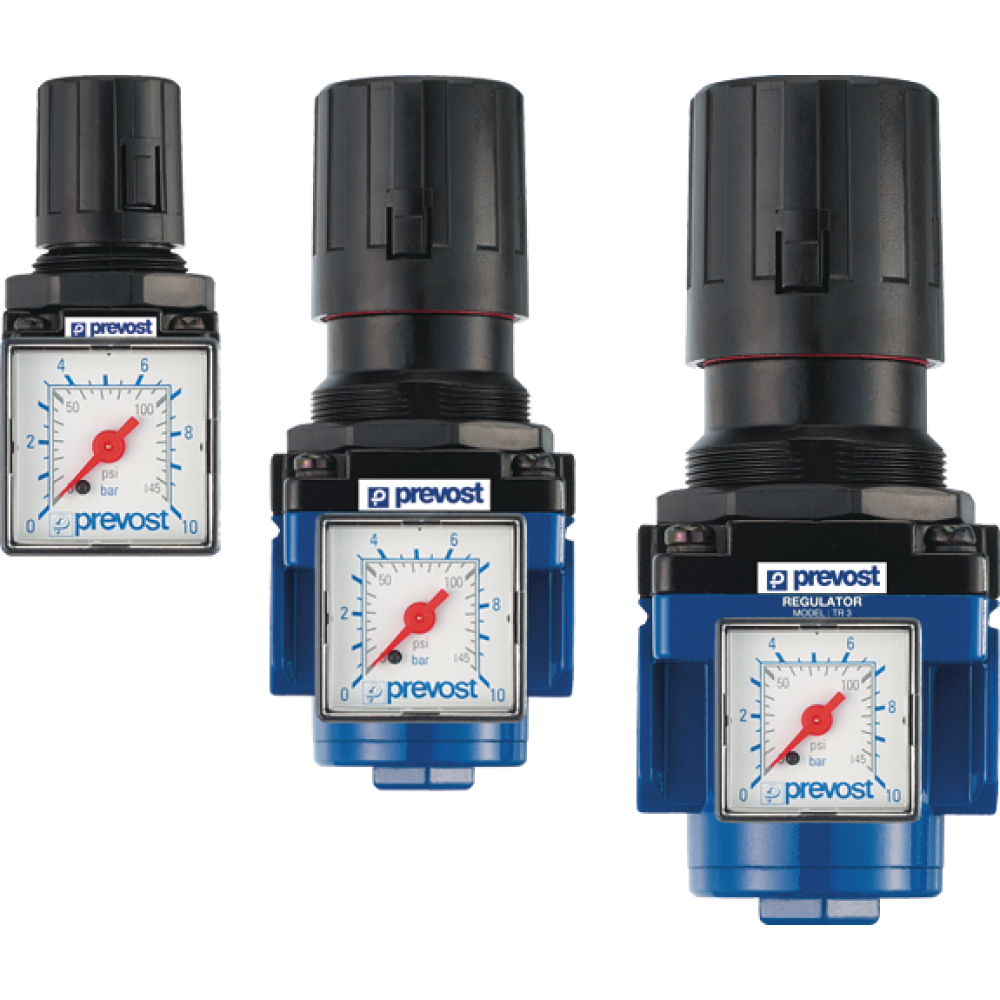 Regler TRM2 3/8" mit Manometer 2500l/min 12bar