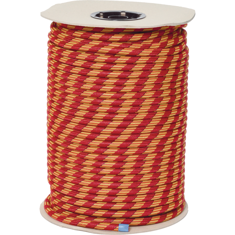 Injektionsschlauch mit Gewebemantel rot/gelb, Abmessung 5/10mm
