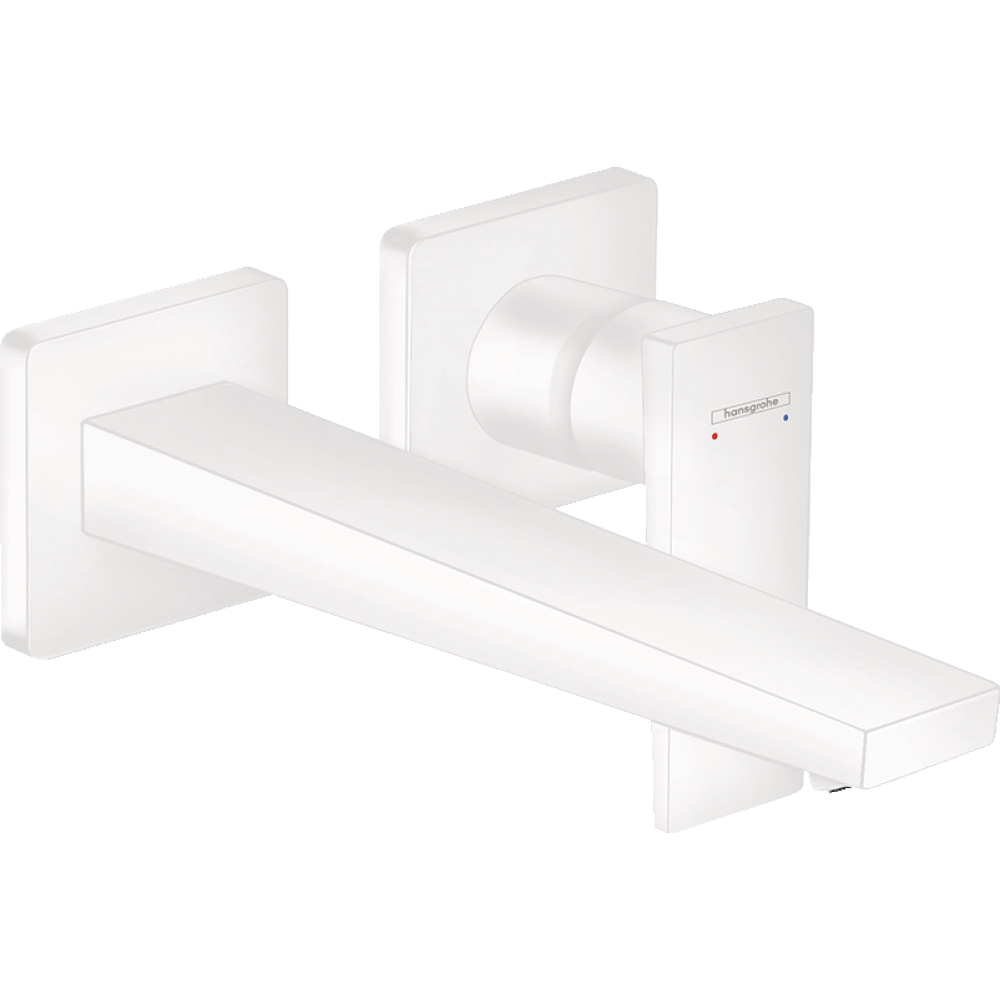 Fertigset f. UP-Waschtischarmatur Metropol Einhebel, Ausl.225mm, mattweiß