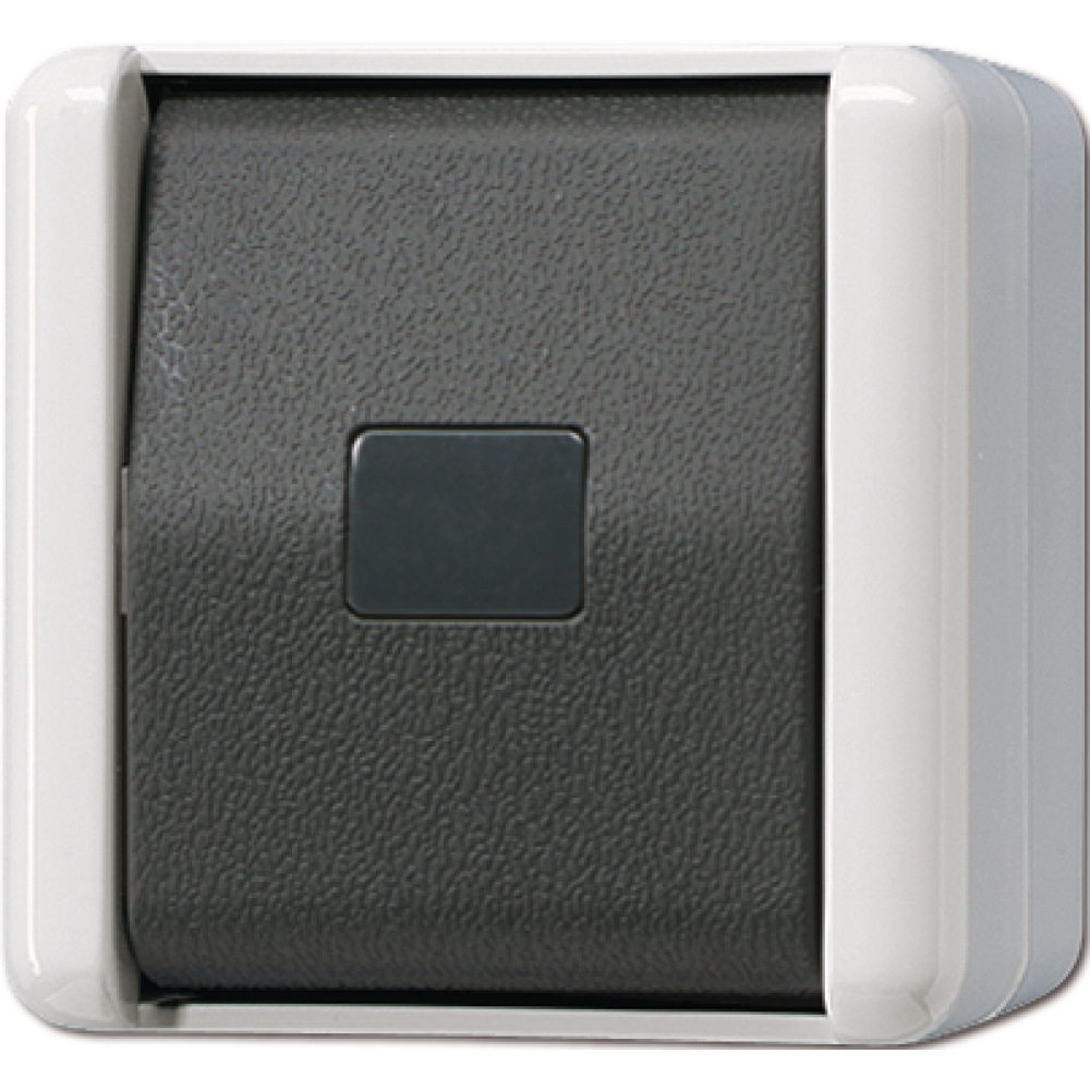 Taster mit neutralem Symbol AP IP44 Jung 831 W