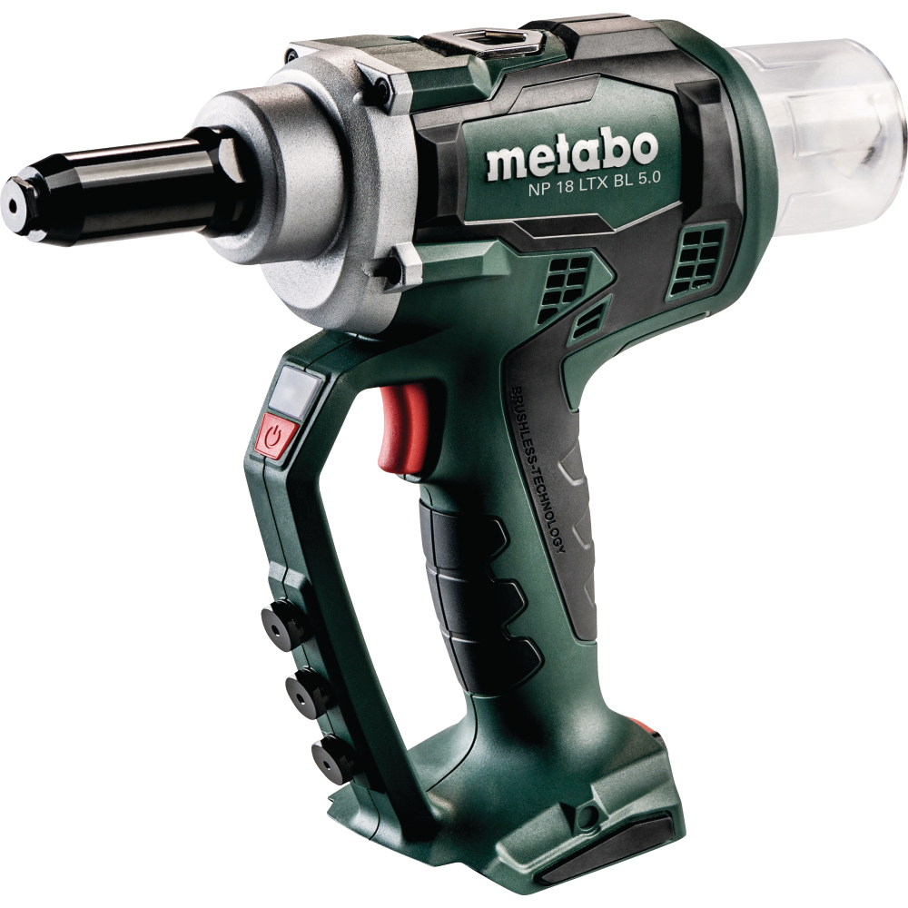 Metabo Akku-Blindnietpistole 18V P+M NP 18 LTX BL 5.0 Solo MetaLoc