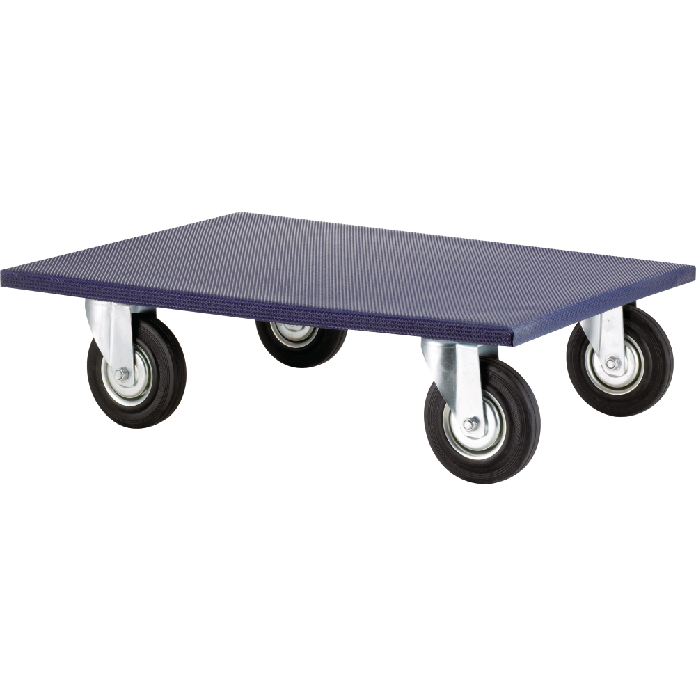 Möbelroller 600x500mm 500kg Vollgummi-Rad 125mm