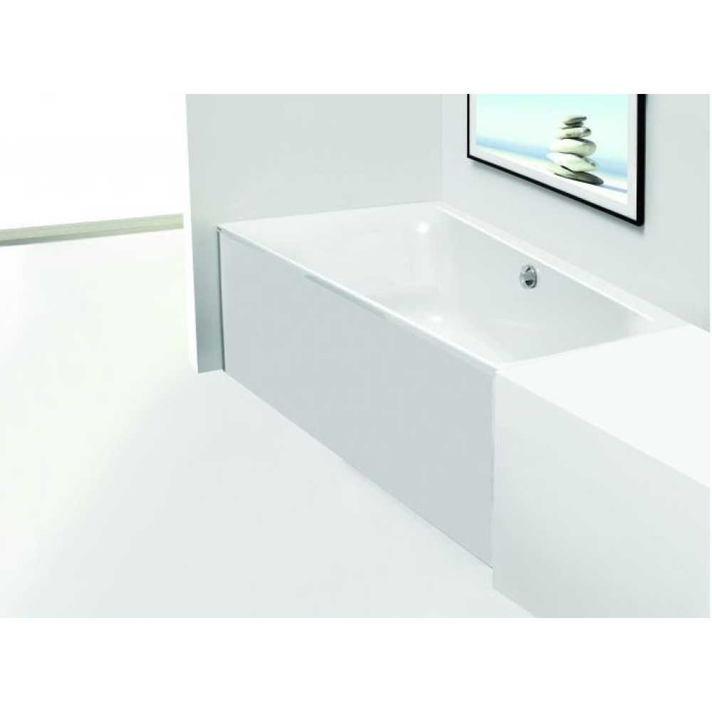 FORMAT Design Glasverkleidung zu Trapezw. 175x135cm, li, we, f Nische