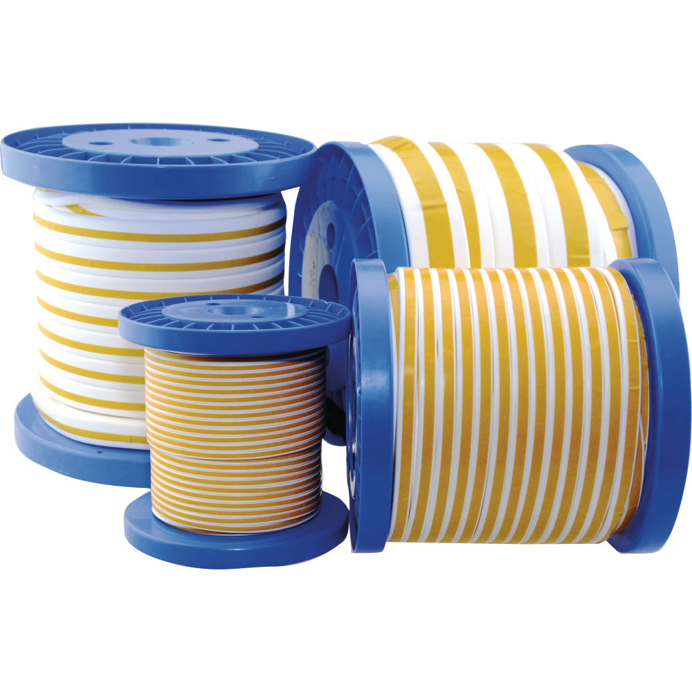 Flachdichtungsband PTFE, DIN 4360, 1,5mm B 3mm, Spule 25m