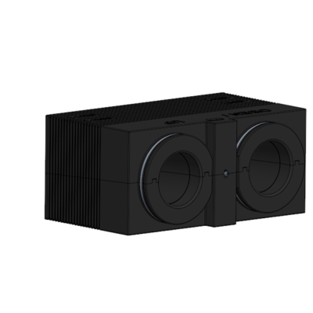 Wolf Mauerblock L 550xB 331xH 248mm, f UP-Kast., DN 125