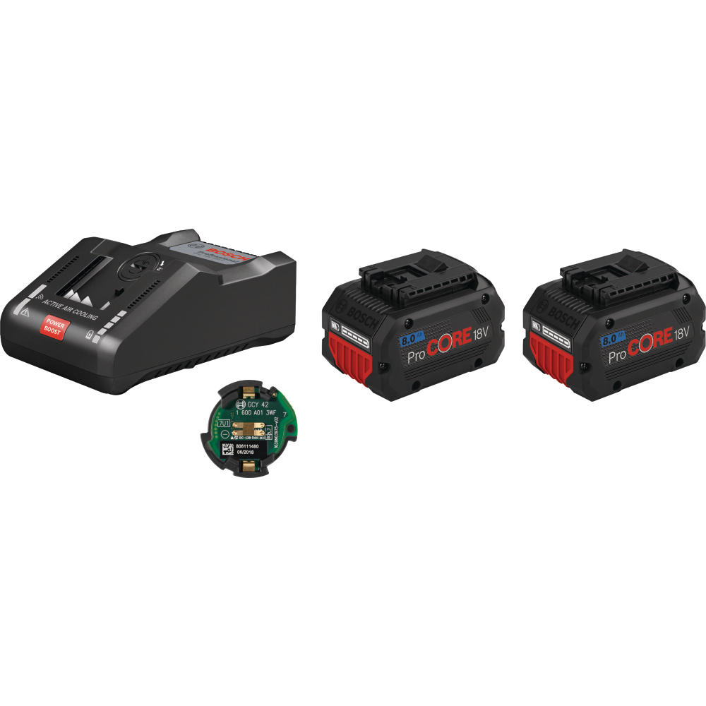 Bosch Akku-Starter-Set 18V c&g 2x Akku 8,0Ah ProCORE + GAL 18V-160C +CM