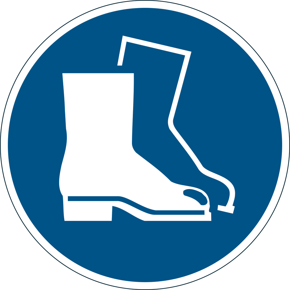 Symbol Fussschutz benutzen