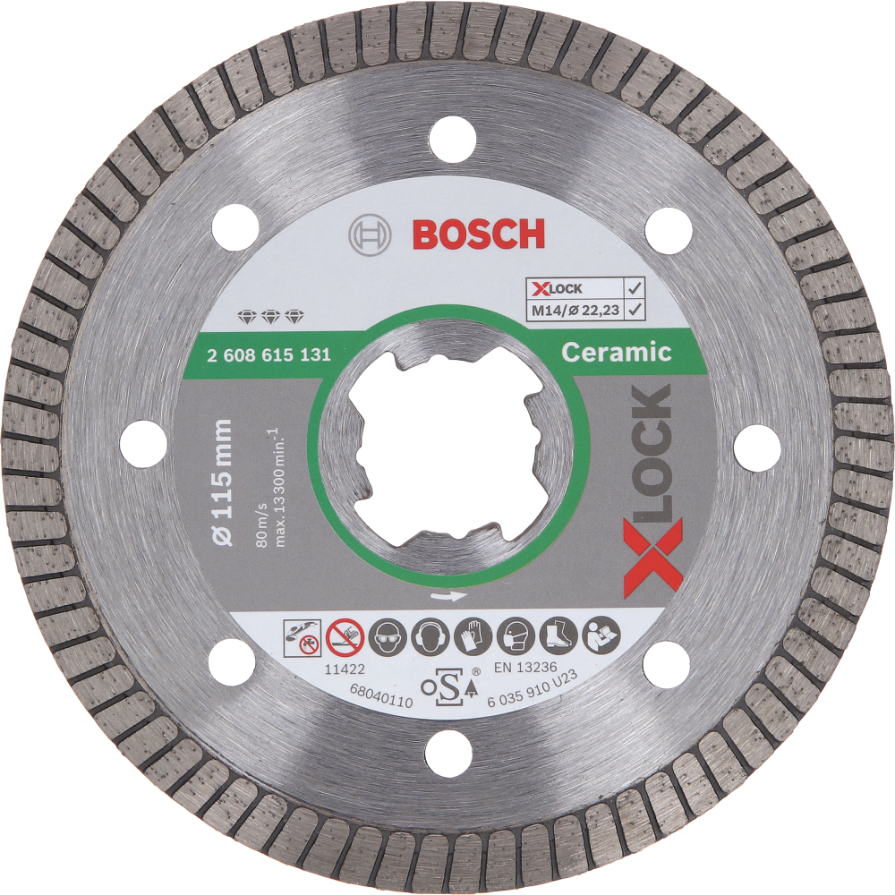 Bosch Diamanttrennscheibe PRO Ceramic X-Lock 125 x 22,23 mm