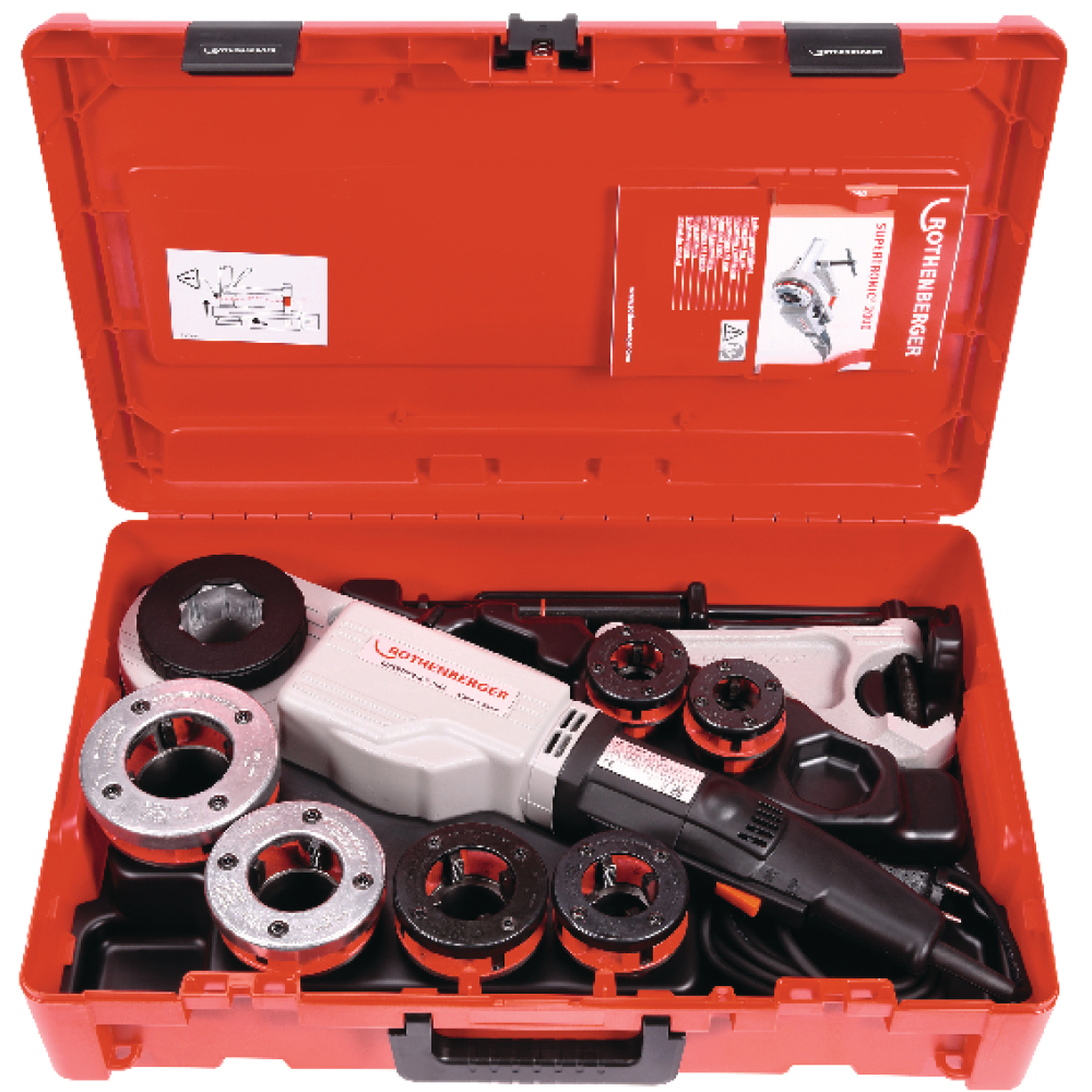 Rothenberger Gewindeschneidkluppen- Garnitur SUPERTRONIC® 2000, elektrisch