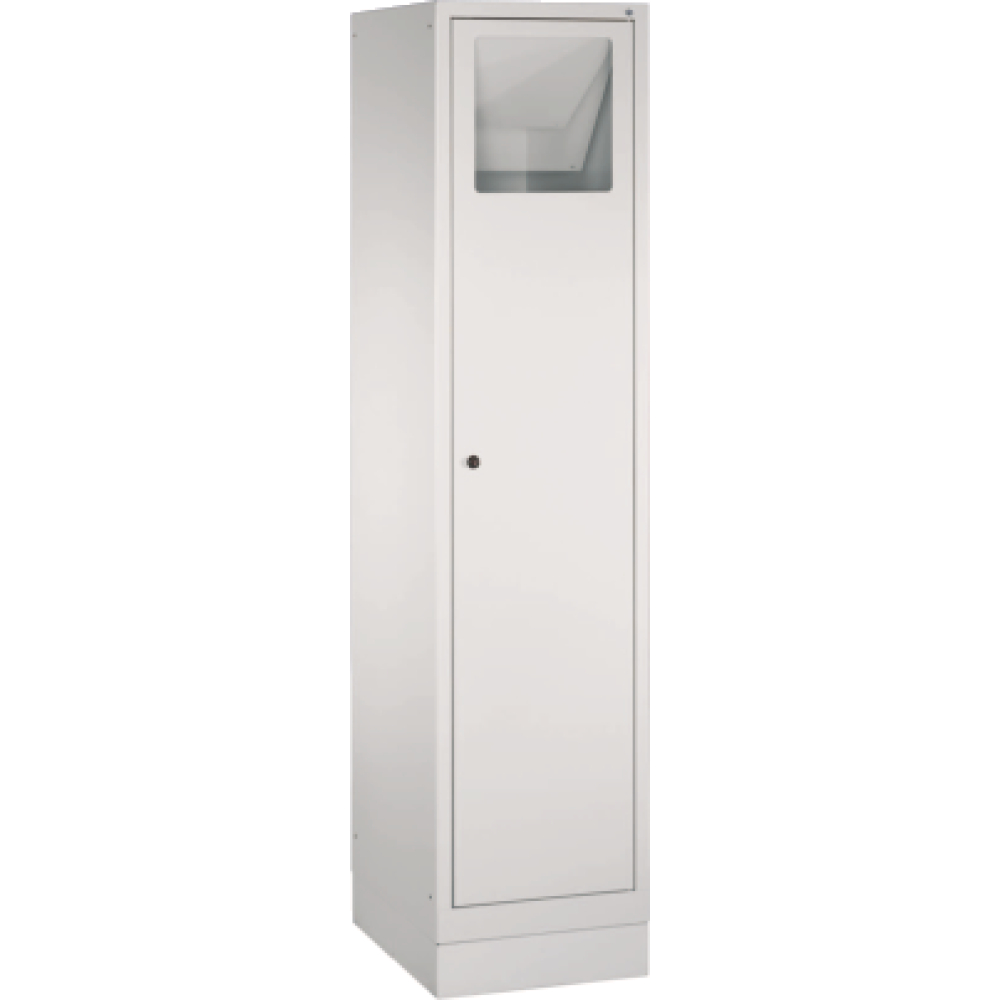 Wäschesammelschrank m.Sockel, RAL7035 CP