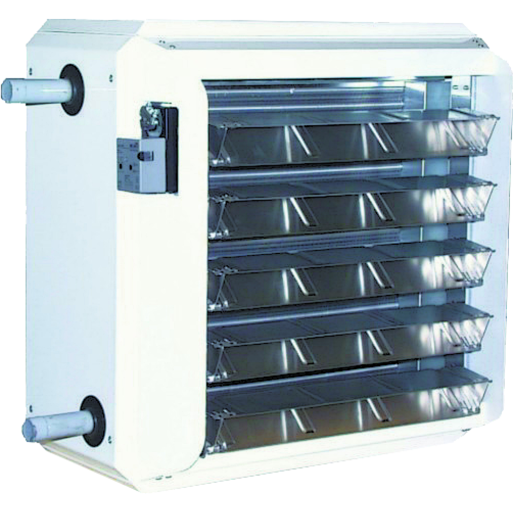 Wolf Luftheizer TopWing TLHK-EC40 230V Induktionsjalousie mit Stellmotor 230V