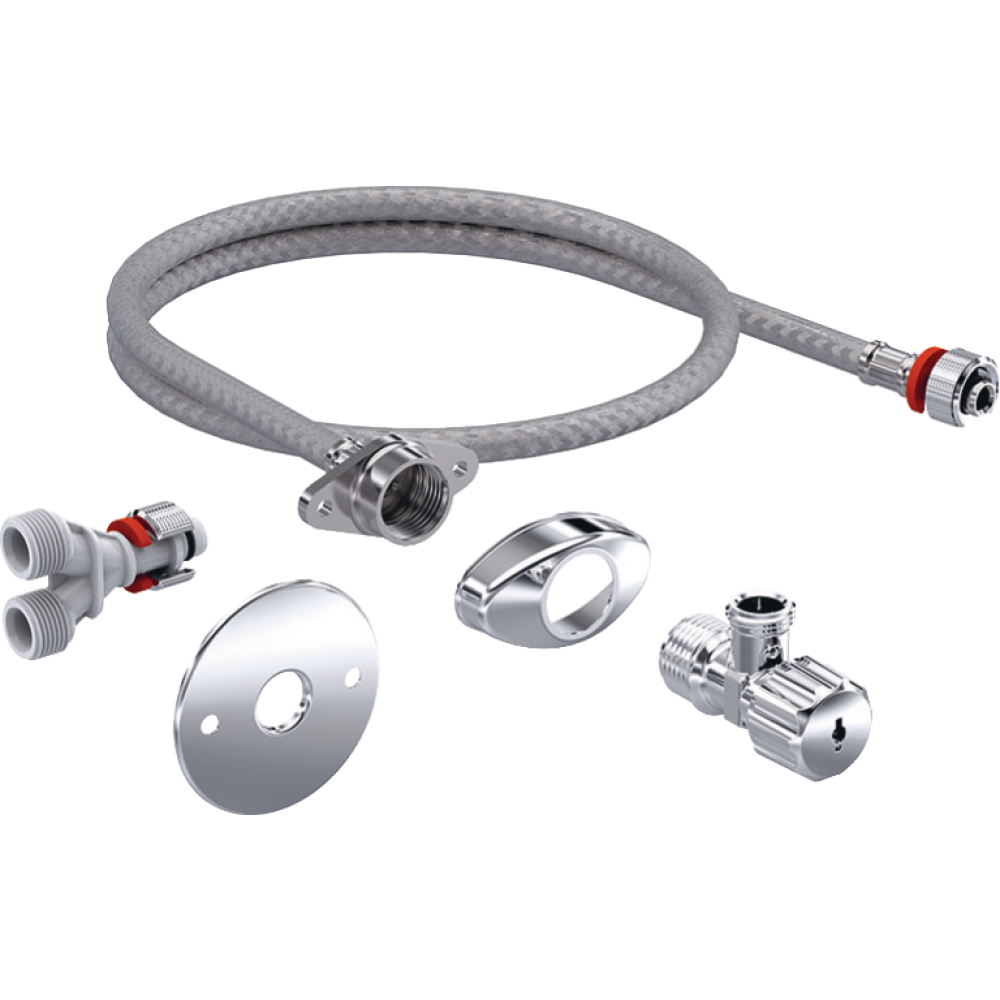 Wasseranschl.-Set f. WC- -Aufs.UP-Spülk.12cm