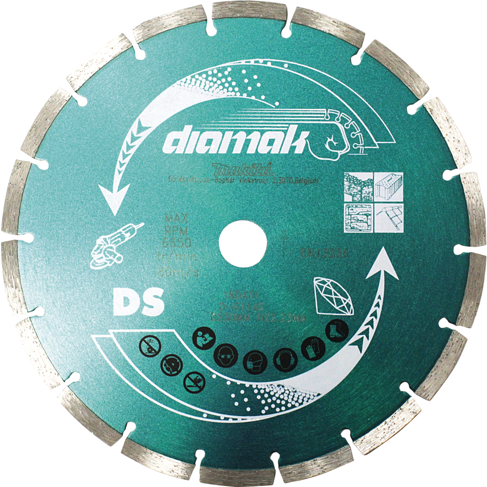 Makita Diamantscheibe DIAMAK D-61145 Dm230mm Segmenthöhe 7mm